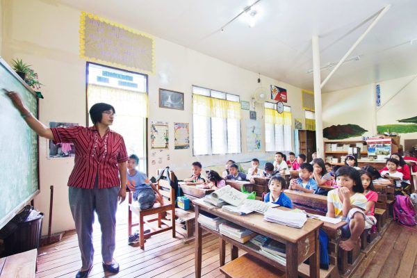 Teachers with Students at Balatoc